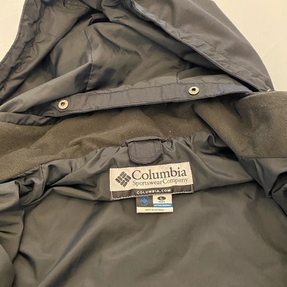 COLUMBIA Men’s Nylon Jacket, Removable Hood, L - Picture 5 of 6